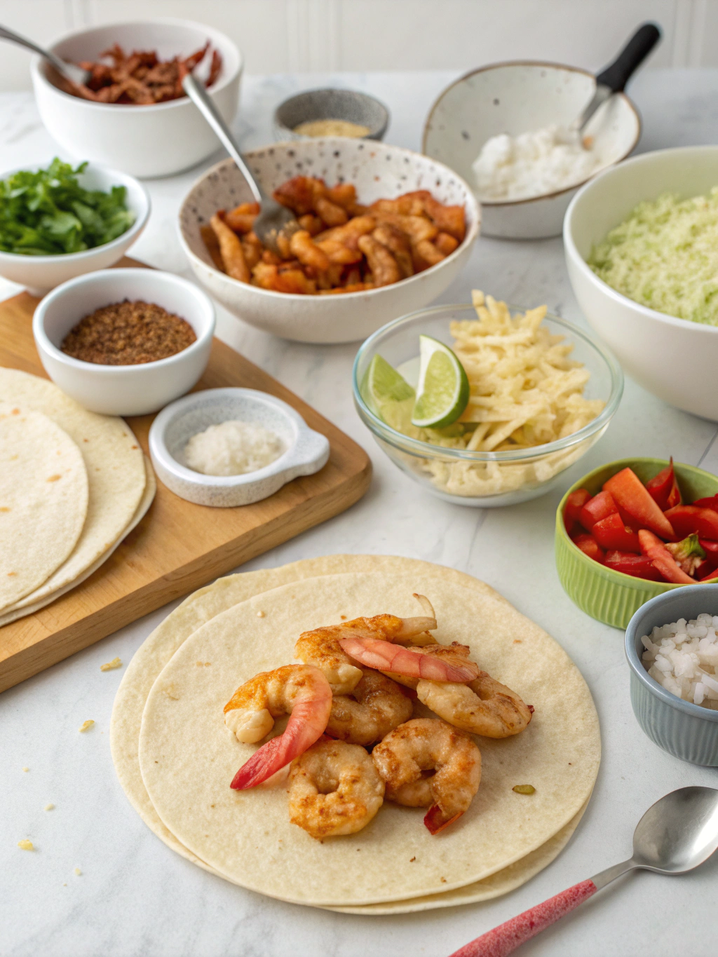 würzige Garnelen-Tacos Rezept preparing steps