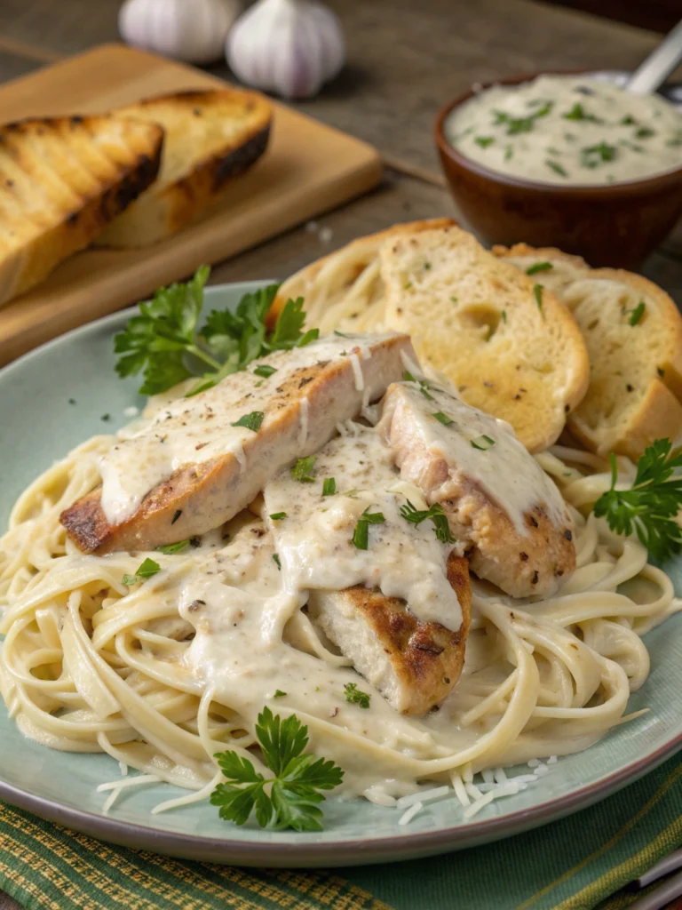 cremiges Chicken Alfredo Rezept