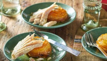 Süßkartoffel- und Thunfischbauch-Mille-feuille: Das 30-Minuten-Rezept, das klassische Schichttechnik transformiert