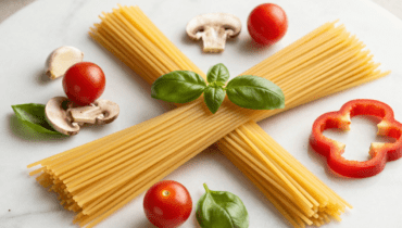 Spaghetti Drunken Noodles à l&rsquo;italienne: Das Fusionsrezept, das Weißwein, frisches Basilikum und rote Chilischoten in 340g vereint