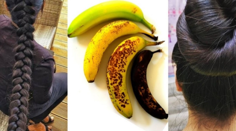 Banana Peels Coffee Hair Mask DIY Beauty Gray Hair Melanin Natural Hair Care Natural Remedies 