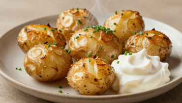 Ofenkartoffeln: Die Kombination aus Sauerrahm und Schnittlauch, die diesen Klassiker in ein Gourmetgericht verwandelt