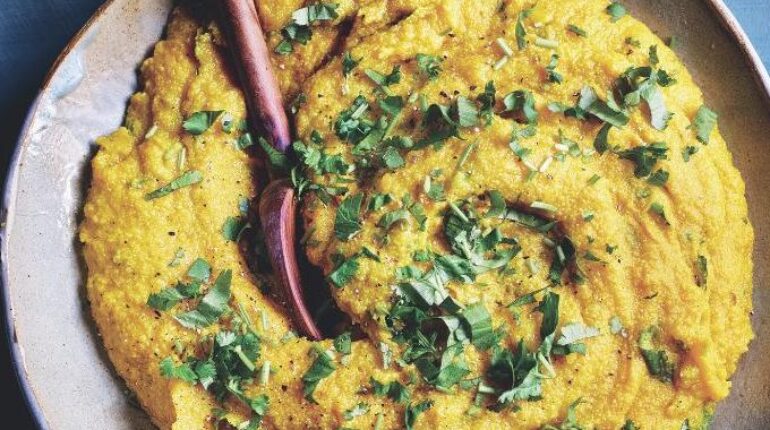 Coconut Flour Golden Recipe Mushroom Side Dish Polenta Quick Recipes Turmeric 