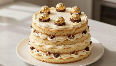 Ferrero Rocher Kuchen in 20 Minuten ohne Backen: Die Technik der zerstoßenen Pralinen, die den Ofen ersetzt