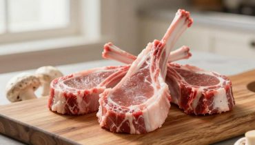 Lammkoteletts mit Pilzsauce nach traditioneller Art: ein schmackhaftes Gericht, fertig in genau 40 Minuten