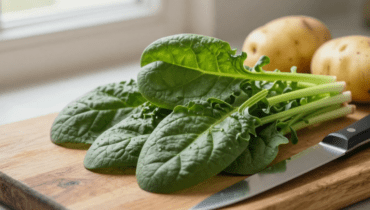 Kartoffel-Spinat-Tortilla: das gesunde Rezept für 6 Portionen, das Eier durch Semmelbrösel ersetzt Kartoffel-Spinat-Tortilla: das gesunde Rezept für 6 Portionen, das Eier durch Semmelbrösel ersetzt