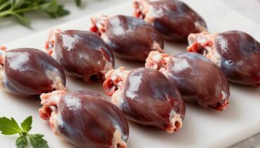 Hühnermägen: 20 g Protein pro 100 g und eine höhere Bioverfügbarkeit von Eisen als bei rotem Fleisch