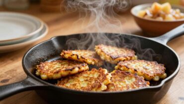 Kartoffelpuffer: Wie 6 Zutaten genügen, um das ikonische Gericht der deutschen Weihnachtsmärkte zu kreieren