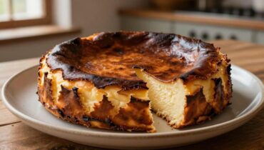 Burnt Basque Cheesecake: Wie man diese karamellisierte Oberfläche und einen ultra-cremigen Kern mit 5 Zutaten erreicht