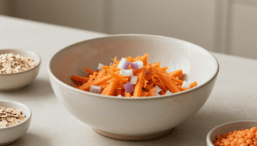 Bratlinge aus roten Linsen und Karotten: Die Haferflocken-Technik für eine perfekte Textur Bratlinge aus roten Linsen und Karotten: Die Haferflocken-Technik für eine perfekte Textur