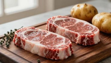 Knoblauchbutter-Steak: Die Technik mit frischem Thymian, die Kartoffeln in eine Gourmet-Beilage verwandelt