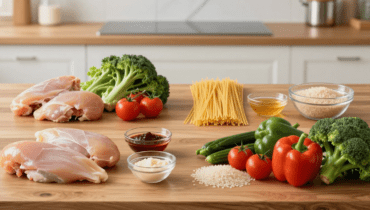 Express-Abendessen: Die 1-2-3-4-Formel, die vier Zutaten in 30 Minuten in komplette Mahlzeiten verwandelt