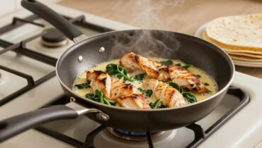 Knoblauch-Hähnchen-Wraps: Wie man in 20 Minuten eine perfekte cremige Sauce erhält Knoblauch-Hähnchen-Wraps: Wie man in 20 Minuten eine perfekte cremige Sauce erhält