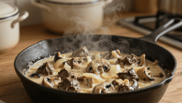 Preiswertes Bœuf Stroganoff: Wie man 500 g Hackfleisch in ein cremiges Gericht in Restaurantqualität verwandelt