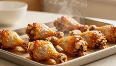 Honig-Knoblauch-Hähnchenkeulen aus dem Ofen: das 10-Dollar-Gericht, das 6 Personen in 45 Minuten satt macht