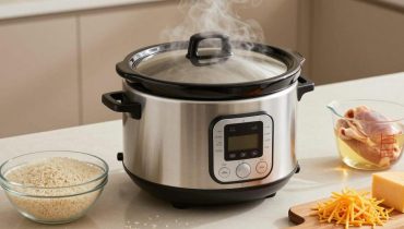 Slow Cooker Reis: Wie dieses One-Pot-Gericht Hähnchen, Cheddar und Brühe für eine mühelose komplette Mahlzeit kombiniert Slow Cooker Reis: Wie dieses One-Pot-Gericht Hähnchen, Cheddar und Brühe für eine mühelose komplette Mahlzeit kombiniert