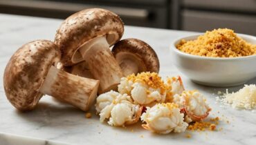 Mit Krabben gefüllte Pilze: Das Rezept für einen eleganten Aperitif, fertig in nur 35 Minuten