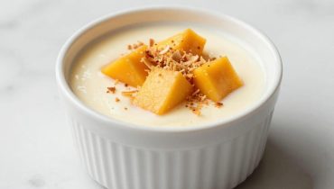 Kokos-Mango-Panna-Cotta: Das cremige Rezept, fertig in 25 Minuten (zzgl. Kühlzeit)