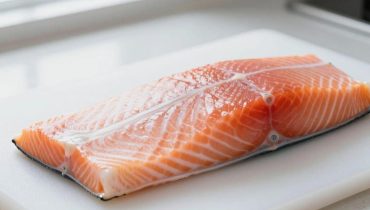Gelber aufgetauter Lachs: Warum diese Farbe nicht immer bedeutet, dass der Fisch schlecht ist
