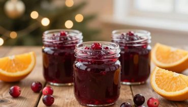 Weihnachtsmarmelade mit Cranberries und Orange: 4 Gläser fertig in nur 30 Minuten