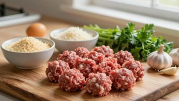 Hausgemachte Fleischbällchen in Tomatensauce: Das Rezept in 45 Minuten für zwei Personen Hausgemachte Fleischbällchen in Tomatensauce: Das Rezept in 45 Minuten für zwei Personen