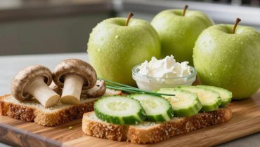 Vegetarisches Club-Sandwich: Wie der Limousin-Apfel g.U. den Speck in diesem Frische-Rezept ersetzt