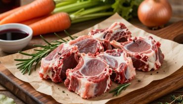 Geschmorter Ochsenschwanz: Die Technik mit Rotwein und frischen Kräutern für zartes Fleisch in 3 Stunden