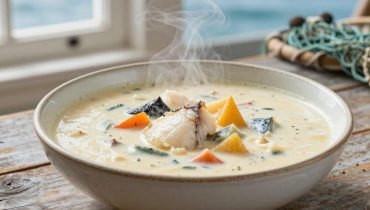 Hausgemachter Fisch-Chowder: Das 35-Minuten-Geheimnis für ein cremiges und tröstliches Küstengericht Hausgemachter Fisch-Chowder: Das 35-Minuten-Geheimnis für ein cremiges und tröstliches Küstengericht