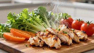 Lauwarmer Hähnchen-Gemüse-Salat: 300 kcal und 30 Minuten für ein komplettes Gericht, das alle Nährstoffe bewahrt