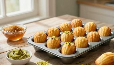 Pistazien-Madeleines in weißer Schokoladenhülle: Die Technik für den Erfolg in 24 Stunden Pistazien-Madeleines in weißer Schokoladenhülle: Die Technik für den Erfolg in 24 Stunden
