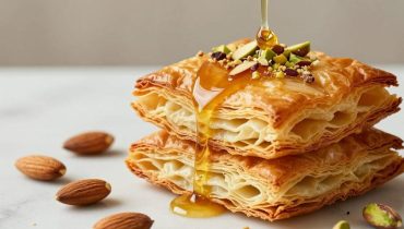 Express-Dessert: Dieses Millefeuille aus Brickteig mit Trockenfrüchten ist in 15 Minuten fertig