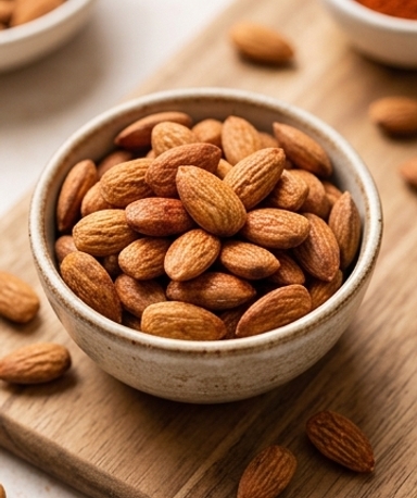 Geröstete Mandeln aus der Heißluftfritteuse