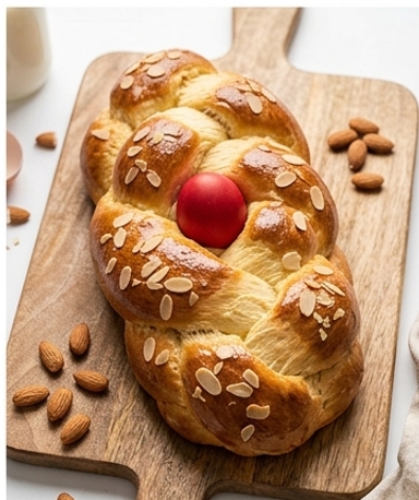 Griechisches Osterbrioche (Tsoureki)
