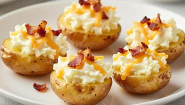 Zweifach gebackene Kartoffeln: Die Handrührgerät-Technik, die die Textur in eine ultra-cremige Füllung verwandelt Zweifach gebackene Kartoffeln: Die Handrührgerät-Technik, die die Textur in eine ultra-cremige Füllung verwandelt