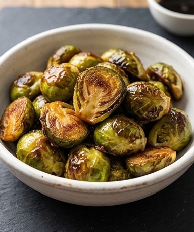 Karamellisierter Honig-Balsamico-Rosenkohl