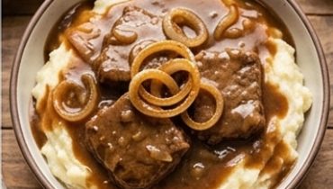 Slow Cooker Cube Steaks in cremiger Bratensauce