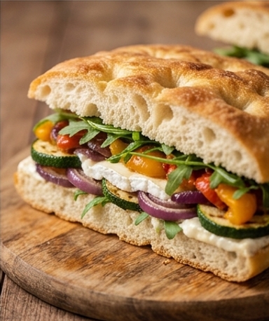 Hausgemachte Focaccia mit Neufchâtel AOP