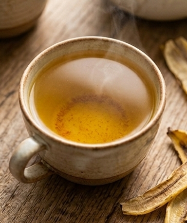 Bananen-Guaven-Kurkuma-Aufguss