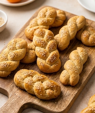 Koulourakia — Griechische Osterkekse mit Orange