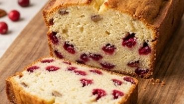 Saftiger Frischkäse-Cranberry-Kuchen