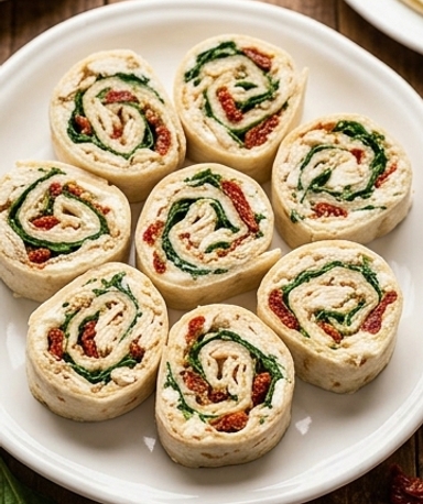 Toskana-Hähnchen-Pinwheels