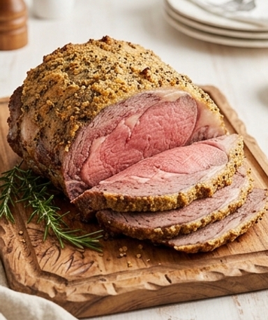 Pfeffer-Parmesan Prime Rib