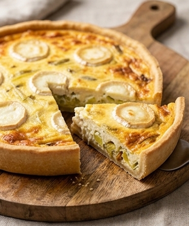 Lauch-Ziegenkäse-Quiche