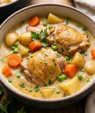 Hähnchen-Eintopf aus dem Slowcooker