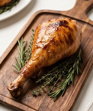 Karamellisierter Putenbraten mit Honigglasur