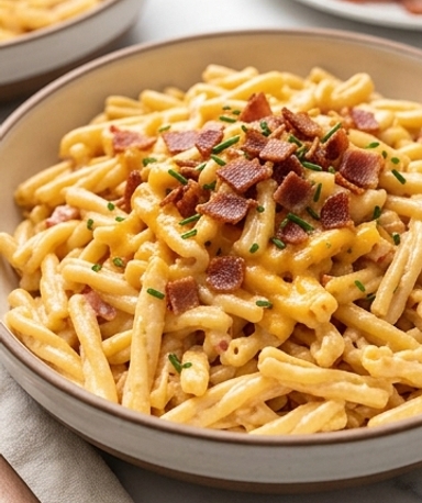 Nudelsalat nach Pimento-Cheese-Art