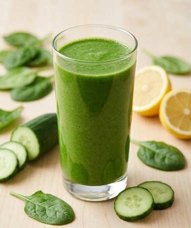 Detox-Smoothie Spinat Apfel Zitrone