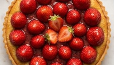 Erdbeertarte mit hausgemachtem Confit