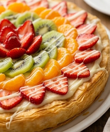 Frische Frucht-Filo-Tarte