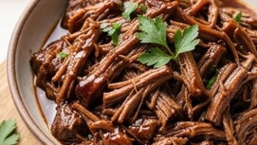 Karamellisiertes Pulled Beef Karamellisiertes Pulled Beef